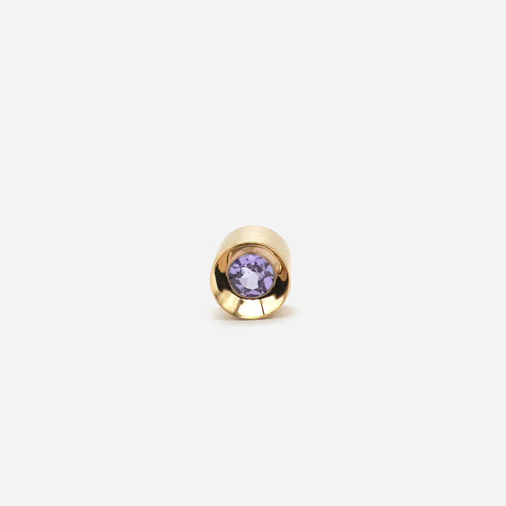 Spot Single 18K & 10K Earring w. 2,5mm Tanzanite
