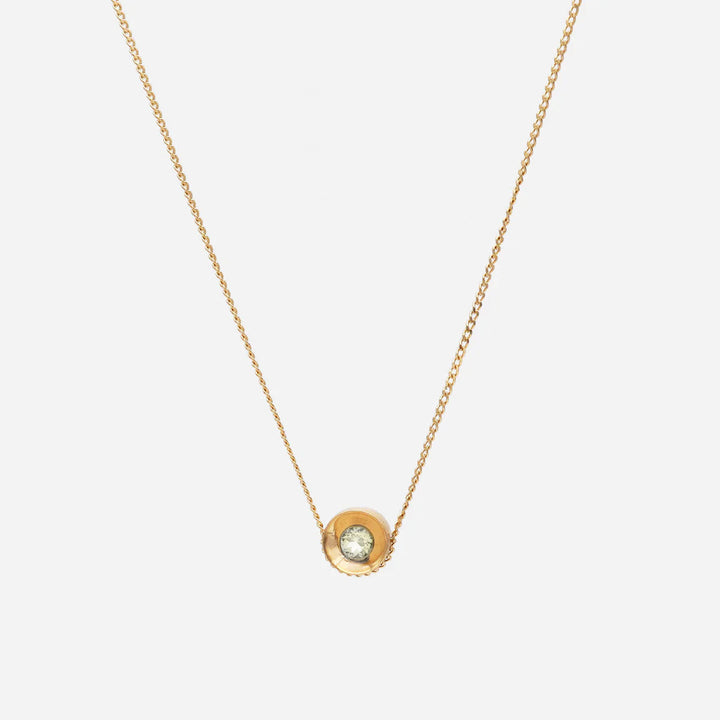 Spot 10K Halskæde w. 2,5mm Månesten