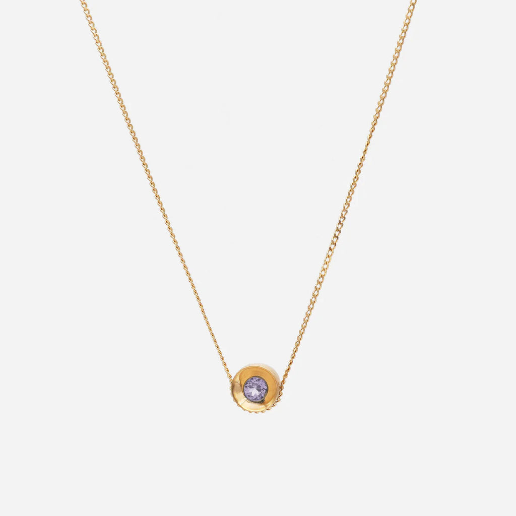 Spot 10K Necklace w. 2,5mm Tanzanite