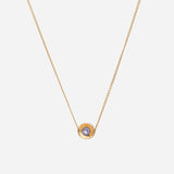 Spot 10K Necklace w. 2,5mm Tanzanite