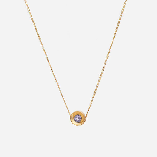 Spot 10K Necklace w. 2,5mm Tanzanite