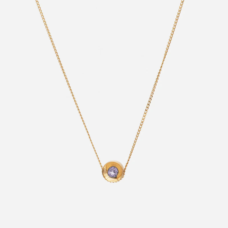 Spot 10K Necklace w. 2,5mm Tanzanite