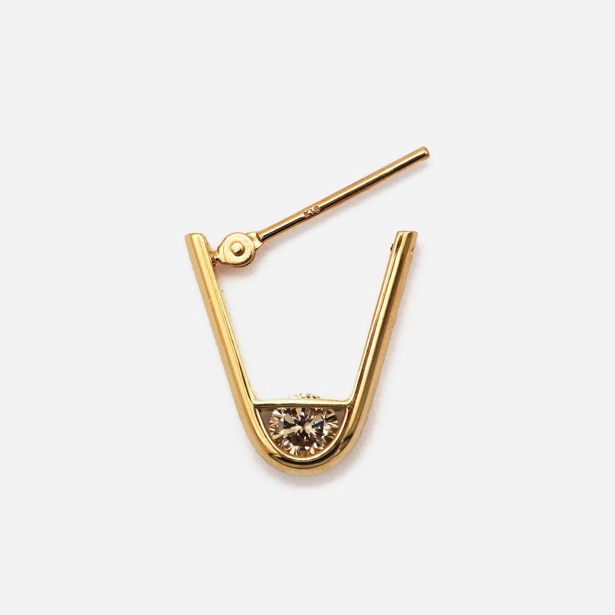 Tipp S 18K Gold Ohrring w. Diamanten