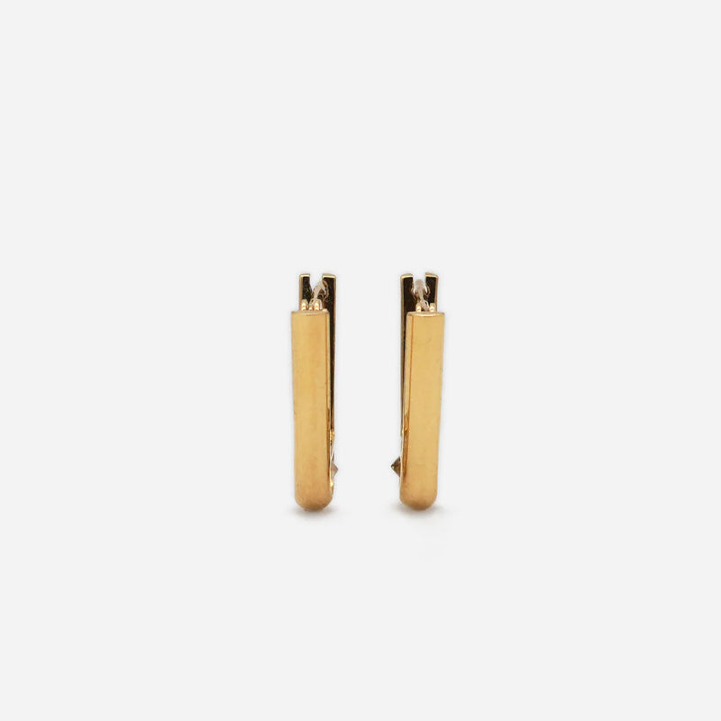 Tip S 18K & 10K Gold Earring w. Diamonds