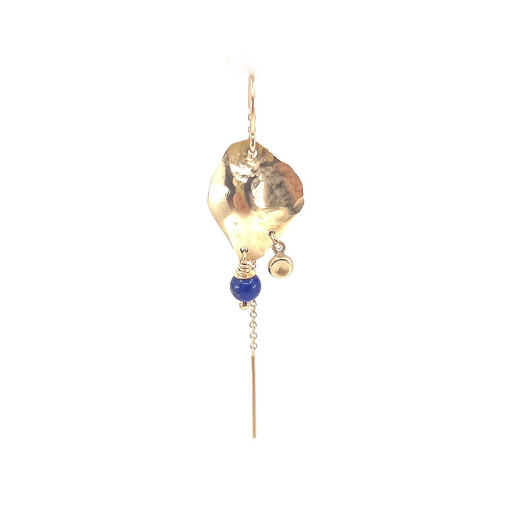 Jodhi Blue 14K Gold Plated Earring w. Aventurine