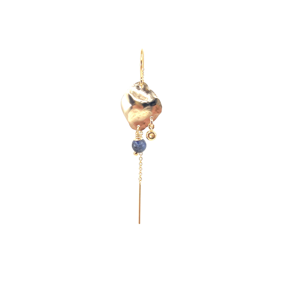 Jodhi Blue 14K Golfilled Earring w. Aventurine