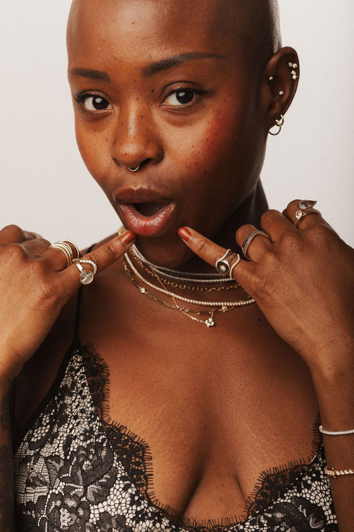 Josie 14K Gold Ring w. Diamond