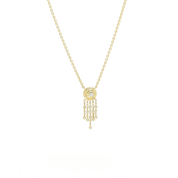 Julia 14K Gold Necklace w. Diamonds