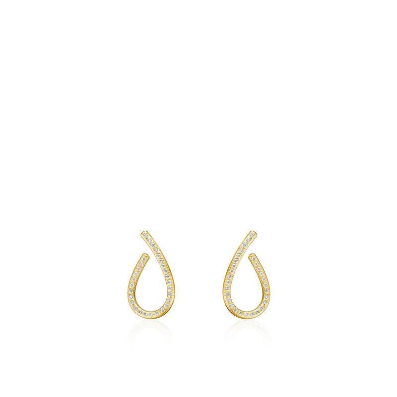 Kharisma Galaxy Small 18K Gold Earrings w. Diamond