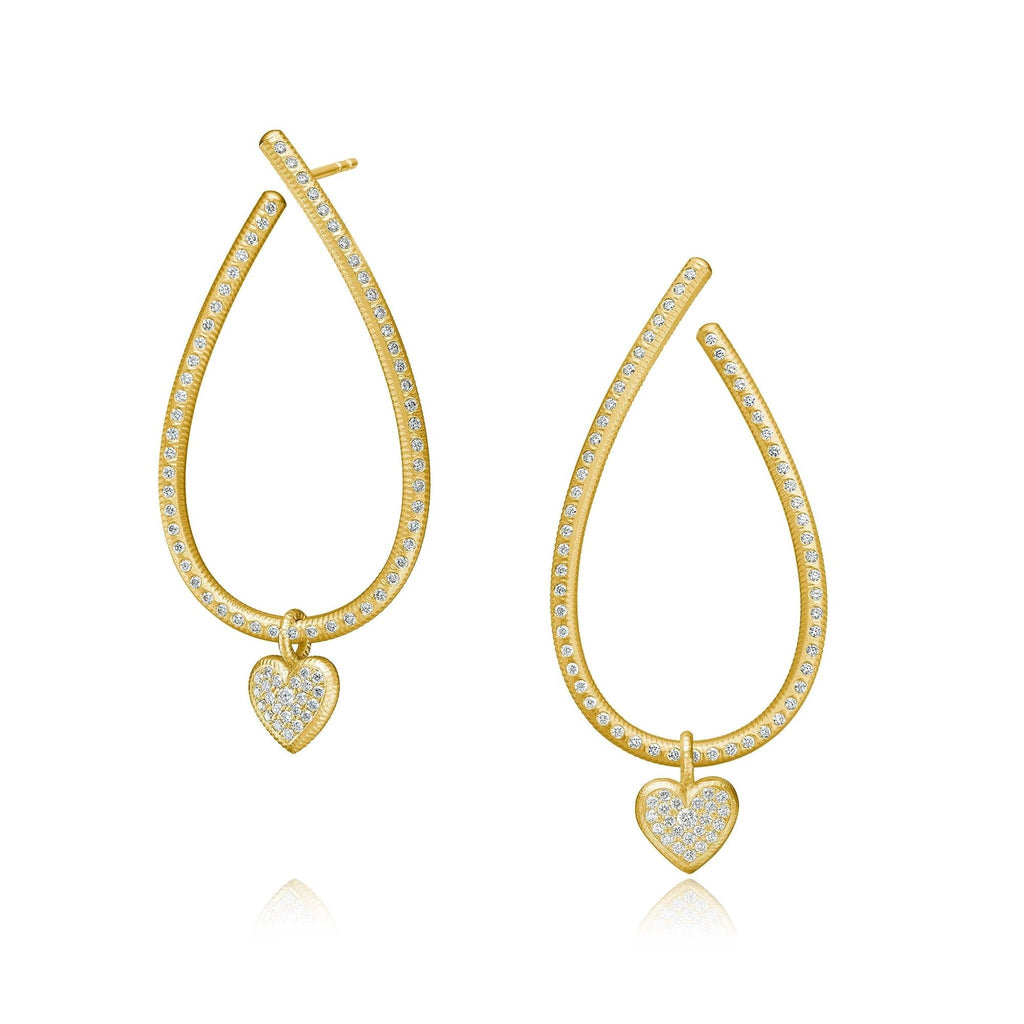 Kharisma Galaxy Large 18K Guld Øreringe m. Diamant