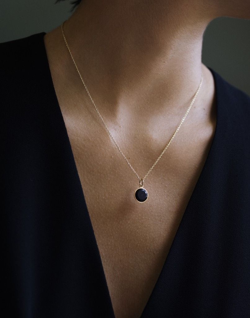 Eternity 18K Gold Necklace w. Diamond