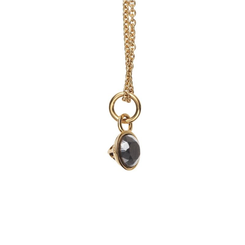 Ample Flight 18K Gold Necklace w. Diamond