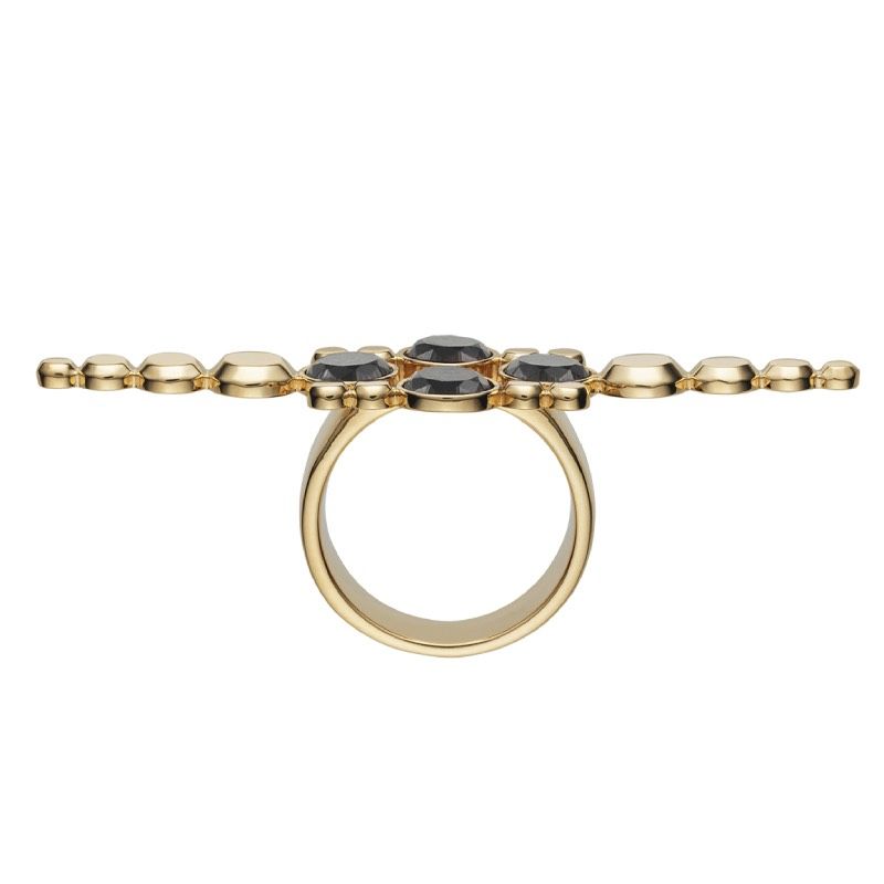 To The Land 18K Goldring m. Diamanten