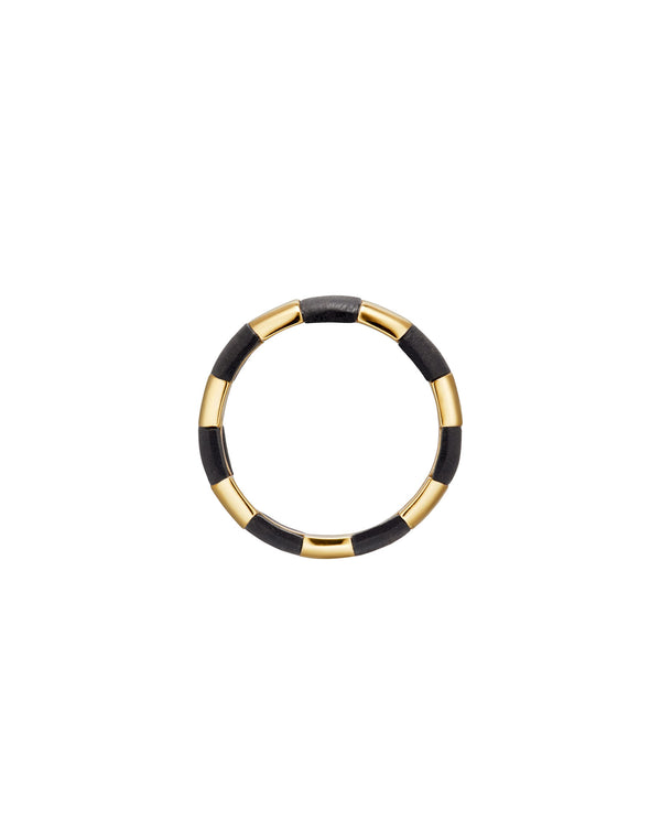 HANNA STRIPED 18K Gold Ring