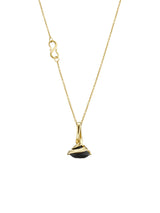 Drizzle 18K Gold Pendant w. 3ct Mpingo Wood