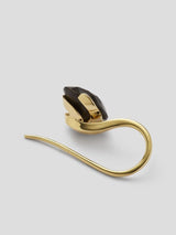 Meadow 18K Gold Earring w. 3ct Mpingo Wood