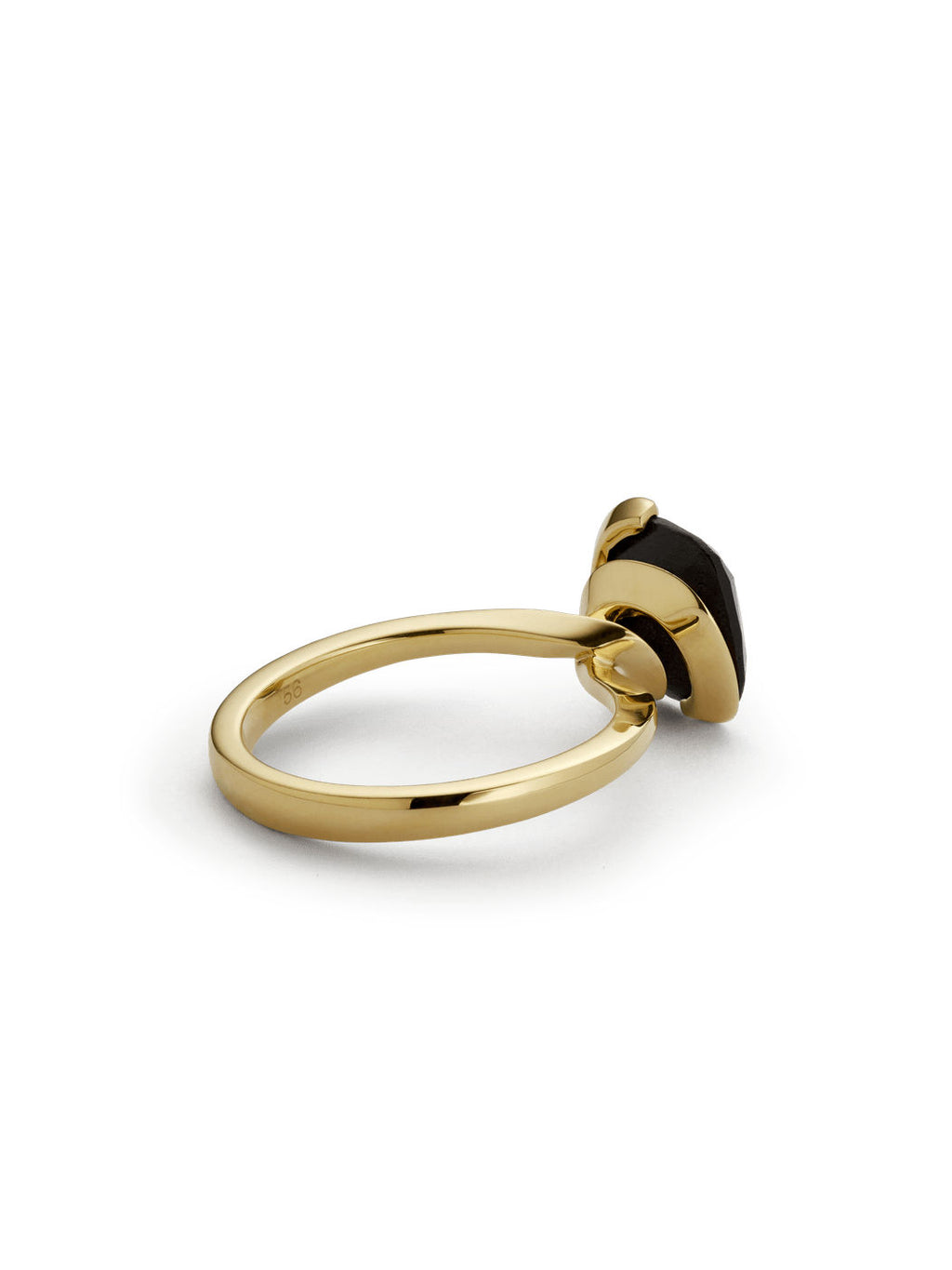 Petal 18K Gold Ring w. 3ct Mpingo Wood