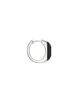 Resonanz Silberohrring w. Mpingo Wood