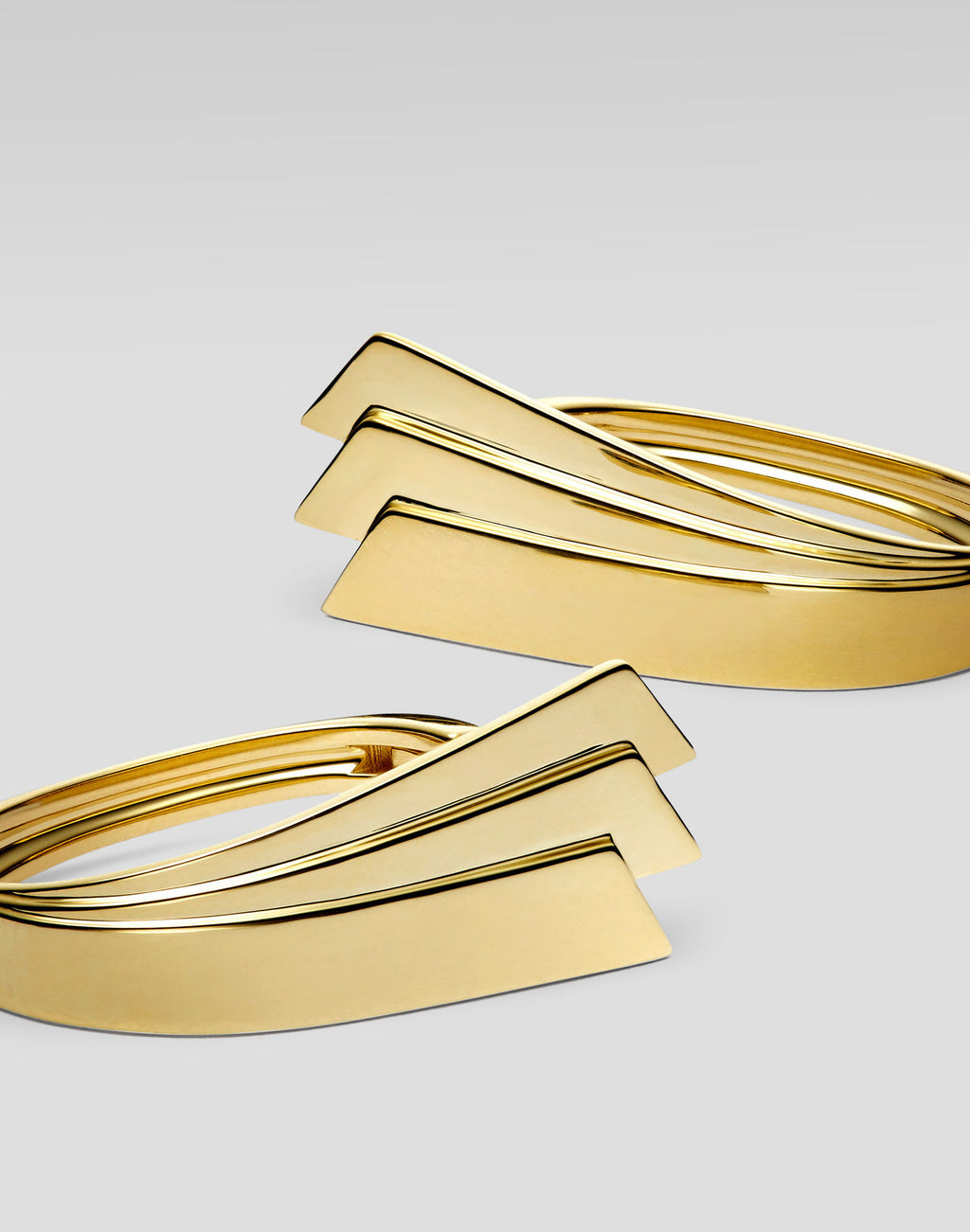 SYMMETRY 18K Guld Ørering