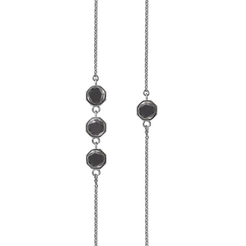 Other Blooms Silver Necklace w. Diamonds