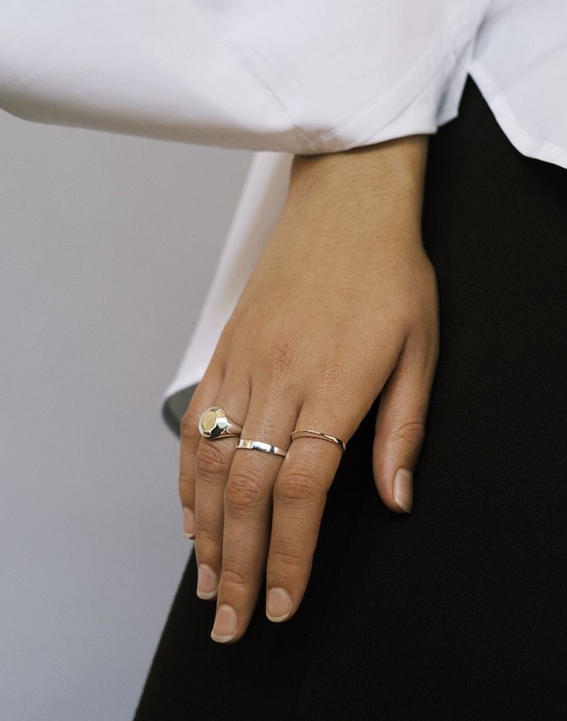 Wise Tears Silver Ring