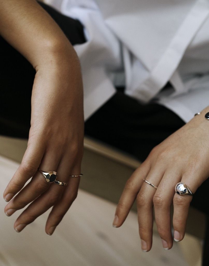 Wise Tears Silver Ring