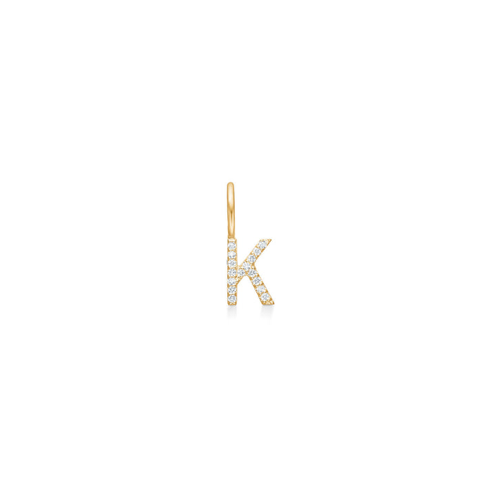 My K 18K Gold Pendant w. Diamonds