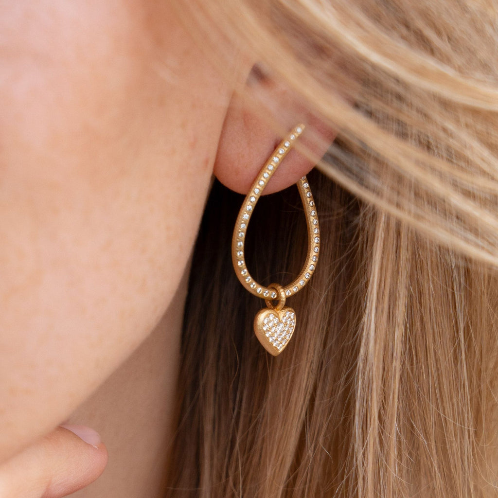 Kharisma Galaxy Medium 18K Guld Øreringe m. Diamant