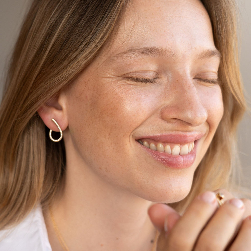 Kharisma Galaxy Small 18K Guld Øreringe m. Diamant