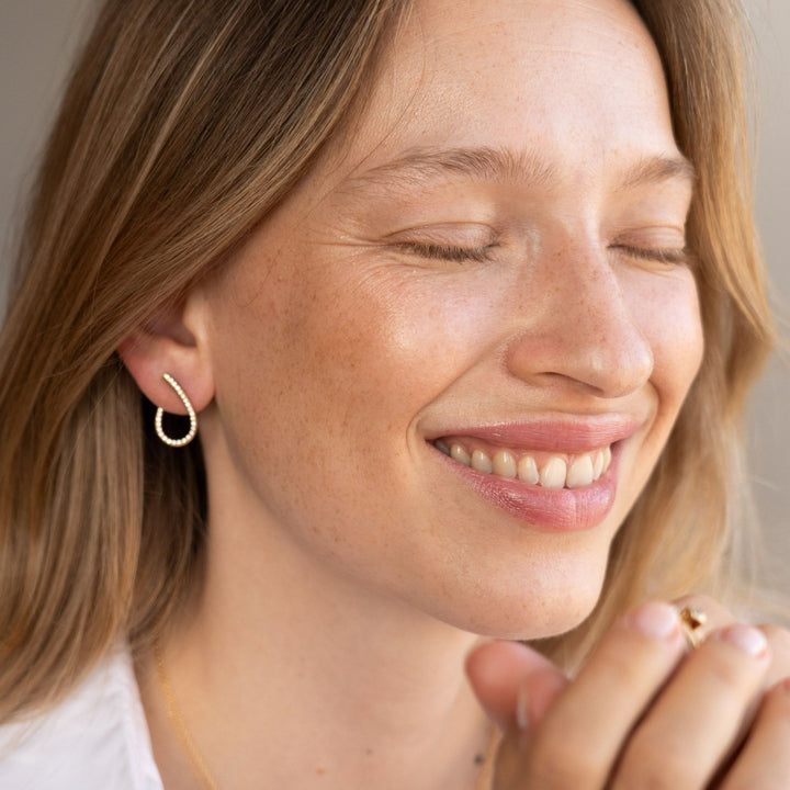 Kharisma Galaxy Small 18K Gold Earrings w. Diamond