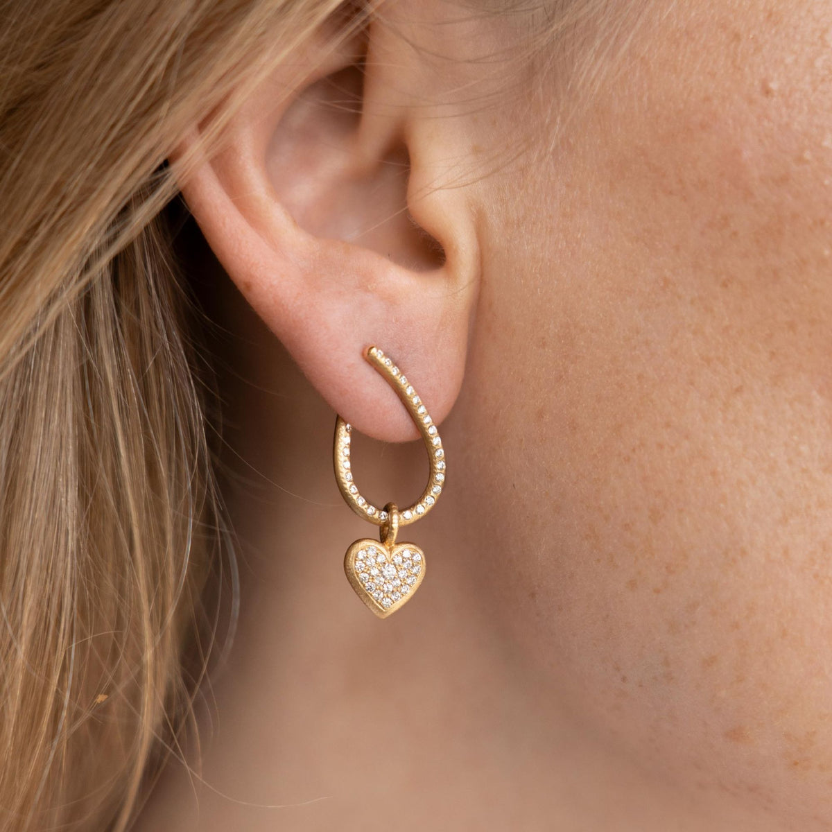 Kharisma Galaxy Small 18K goldene Ohrringe m. Diamant
