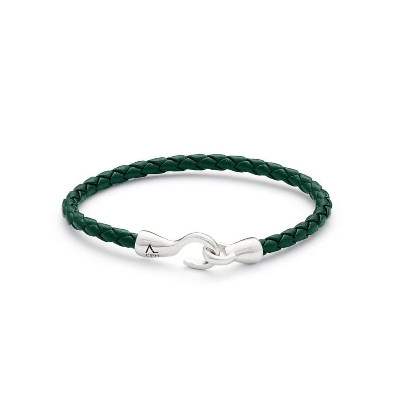 Green Single Bolo Leather Bracelet