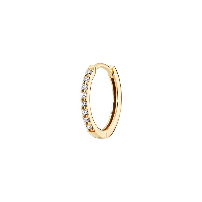 Lamarr 10 14K Gold Huggie W. Diamanten gewachsen