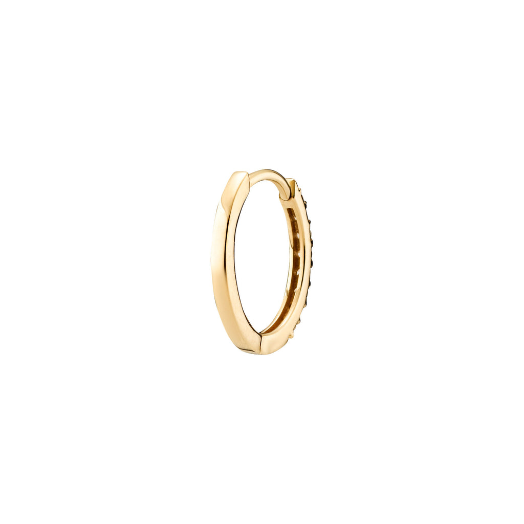 Lamarr 10 14K Gold Huggie w. Lab-Grown Diamonds