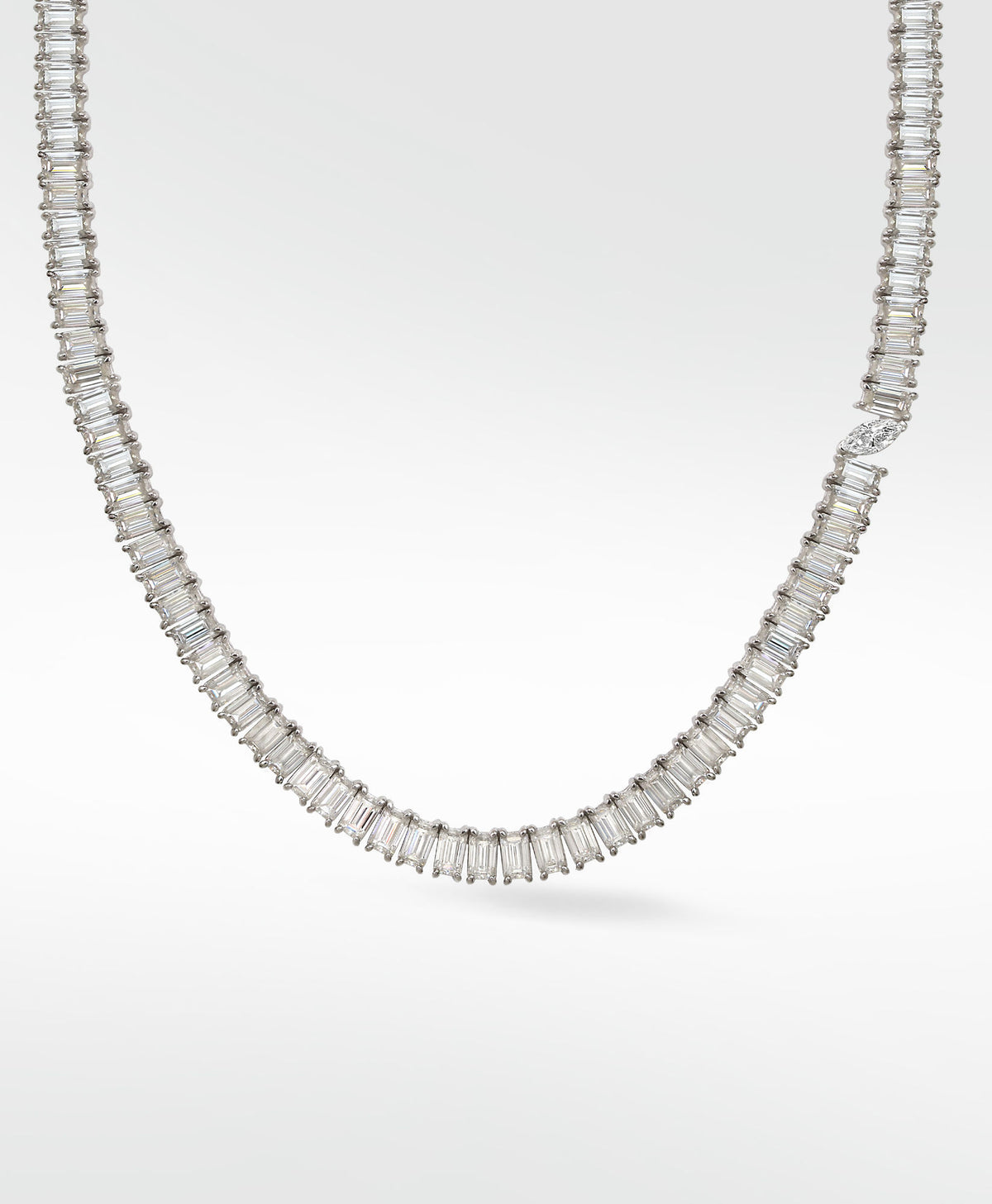Veto Lux 14K Whitegold Necklace w. Lab-Grown Diamonds