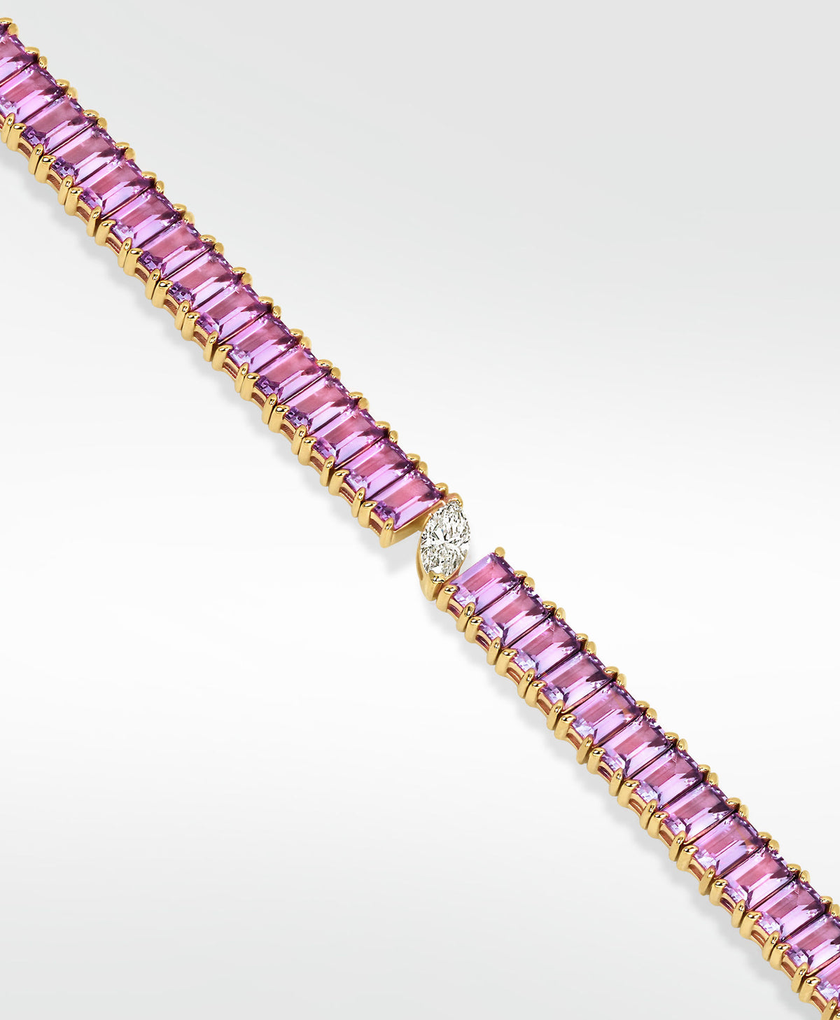 Veto Lux 14K Gold Bracelet w. Lab-Grown Diamond & Sapphires