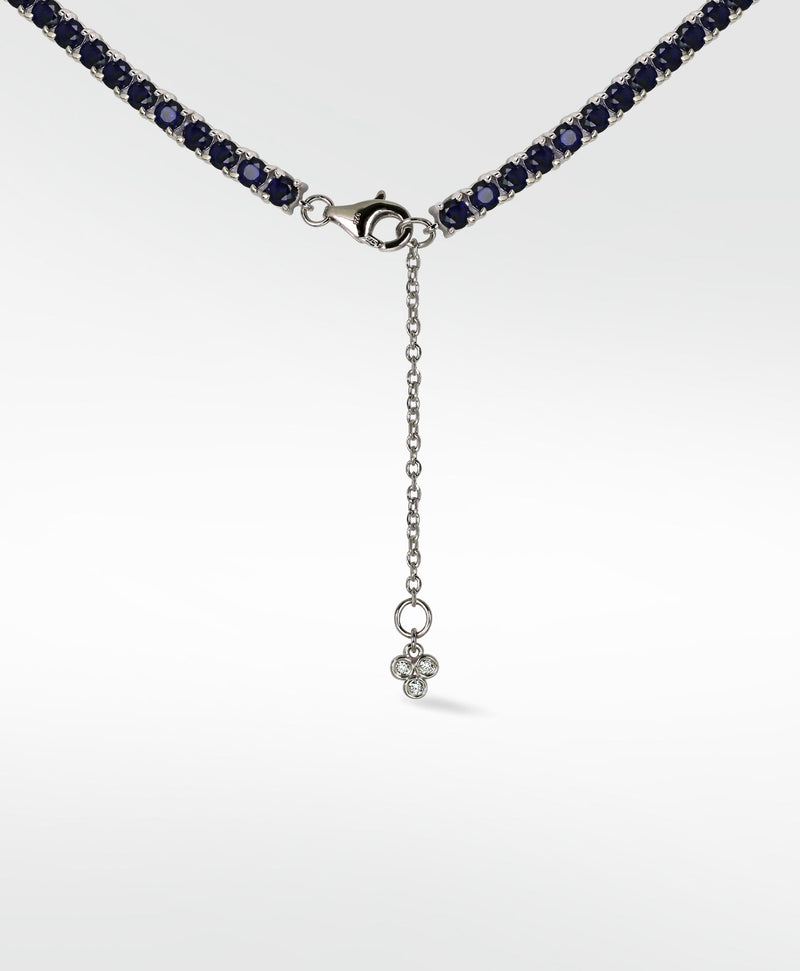Veto Lux Eternity 14K Gold Necklaces w. Lab-Grown Diamond & Sapphire