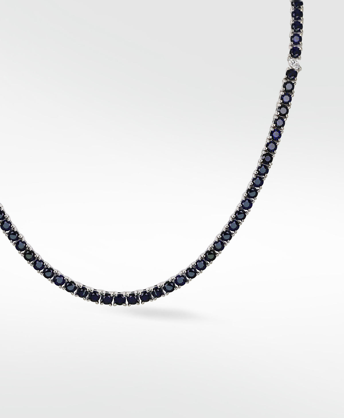 Veto Lux Eternity 14K Gold Necklaces w. Lab-Grown Diamond & Sapphire