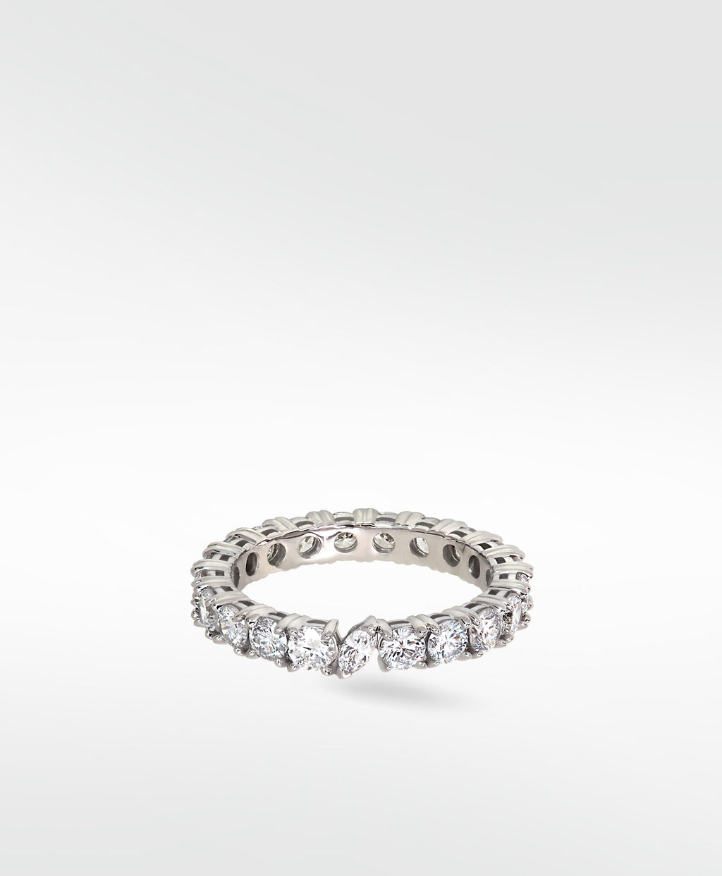 Veto Lux Eternity 14K Whitegold Ring w. Lab-Grown Diamonds