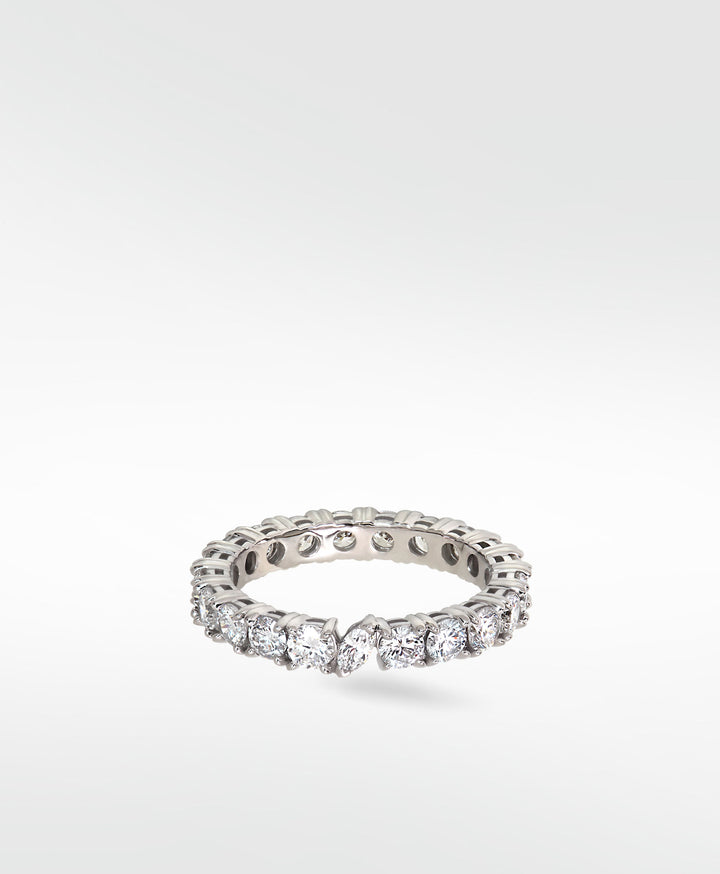 Veto Lux Eternity 14K Whitegold Ring w. Diamanten gewachsen