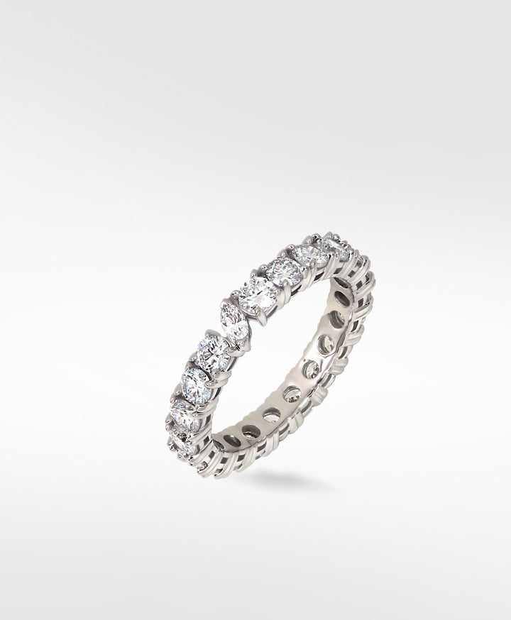 Veto Lux Eternity 14K Whitegold Ring w. Diamanten gewachsen