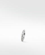 Modernist Pavé Small 14K Whitegold Hoop w. Lab-Grown Diamond