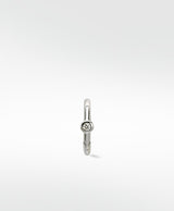 Simple Solitaire 14K Hvidguld Hoop m. Lab-Grown Diamant