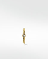 Simple Solitaire 14K Guld Hoop m. Lab-Grown Diamant