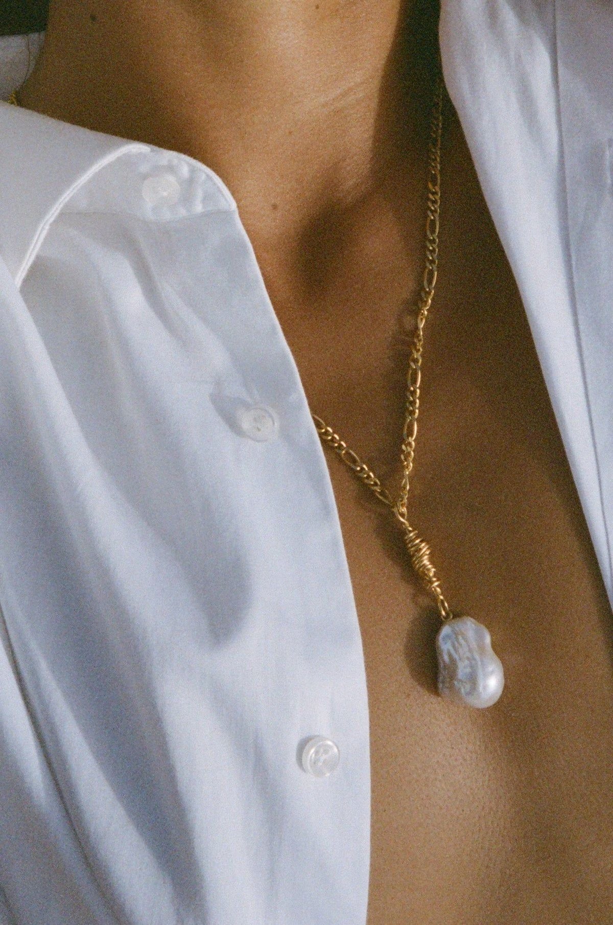 The Eternity Baroque 18K Forgyldt Vedhæng m. Perle
