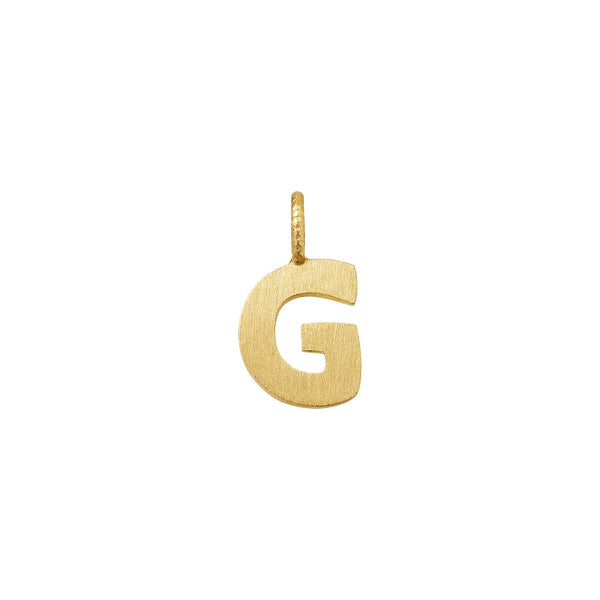 Kleiner Buchstabe g 18K Goldanhänger
