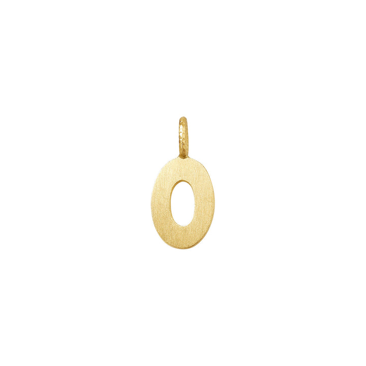 Small Letter O 18K Gold Pendant