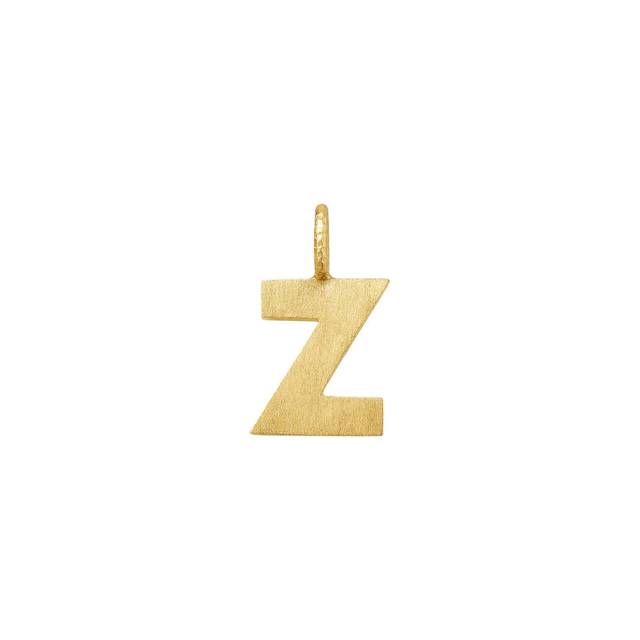 Small Letter Z 18K Gold Pendant