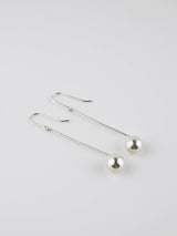 Long Billes Silver Earrings