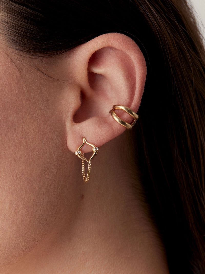 Eboris 18K Gold Ear Cuff Earring